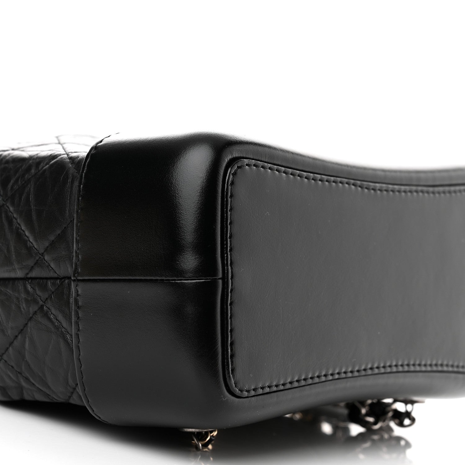 Chanel Aged Calfskin Quilted Small Gabrielle Backpack Black 9 of 10