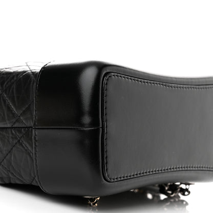 Chanel Aged Calfskin Quilted Small Gabrielle Backpack Black 9 of 10