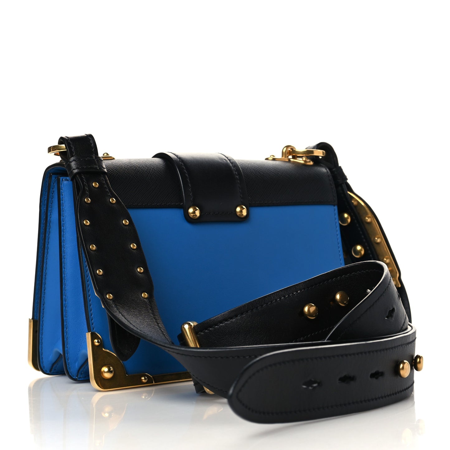 City Calf Saffiano Cahier Bag Marea Black