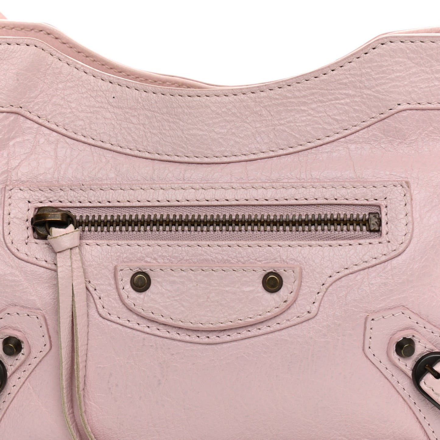 Agneau Classic Hardware Hip Rose Poudre
