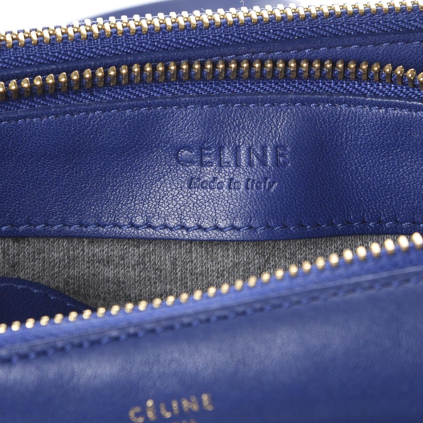 Lambskin Small Trio Crossbody Bag Indigo