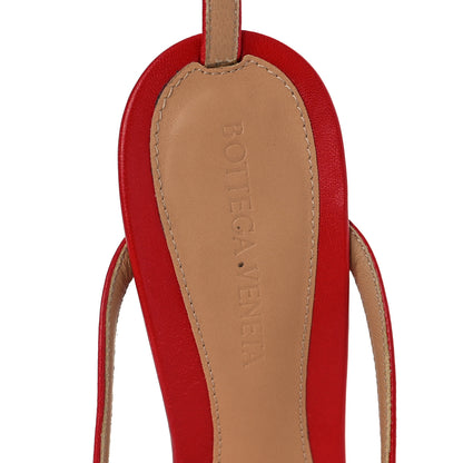 Bottega Veneta Lambskin Stretch Multi Strap 90mm Sandals 37 Tomato 6 of 9