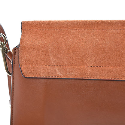 Chloe Suede Calfskin Medium Faye Shoulder Bag Tobacco 11 of 12