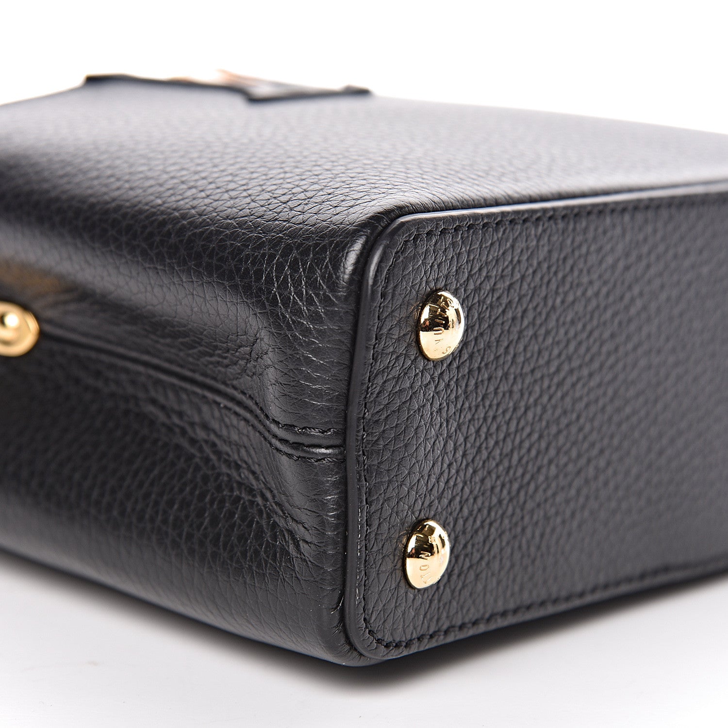 Louis Vuitton Taurillon Braided Capucines Mini Black 8 of 12