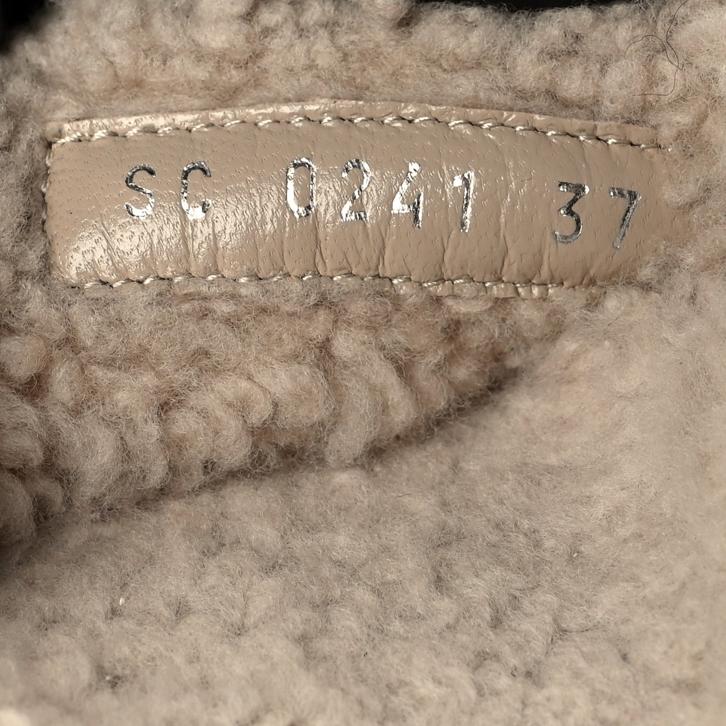 Shearling Paseo Flat Comfort Mule 37 Beige