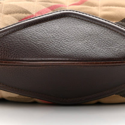 Burberry House Check Quilted Hoxton Hobo Brown 11 of 15