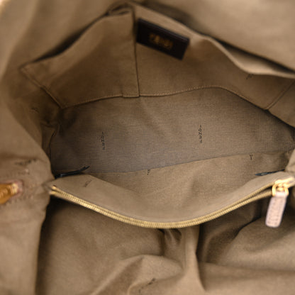 Fendi Pebbled Calfskin Small Chameleon Tote Cipria 5 of 13