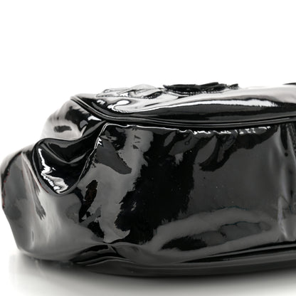 Chanel Patent Camellia Shoulder Bag Black 9 of 11