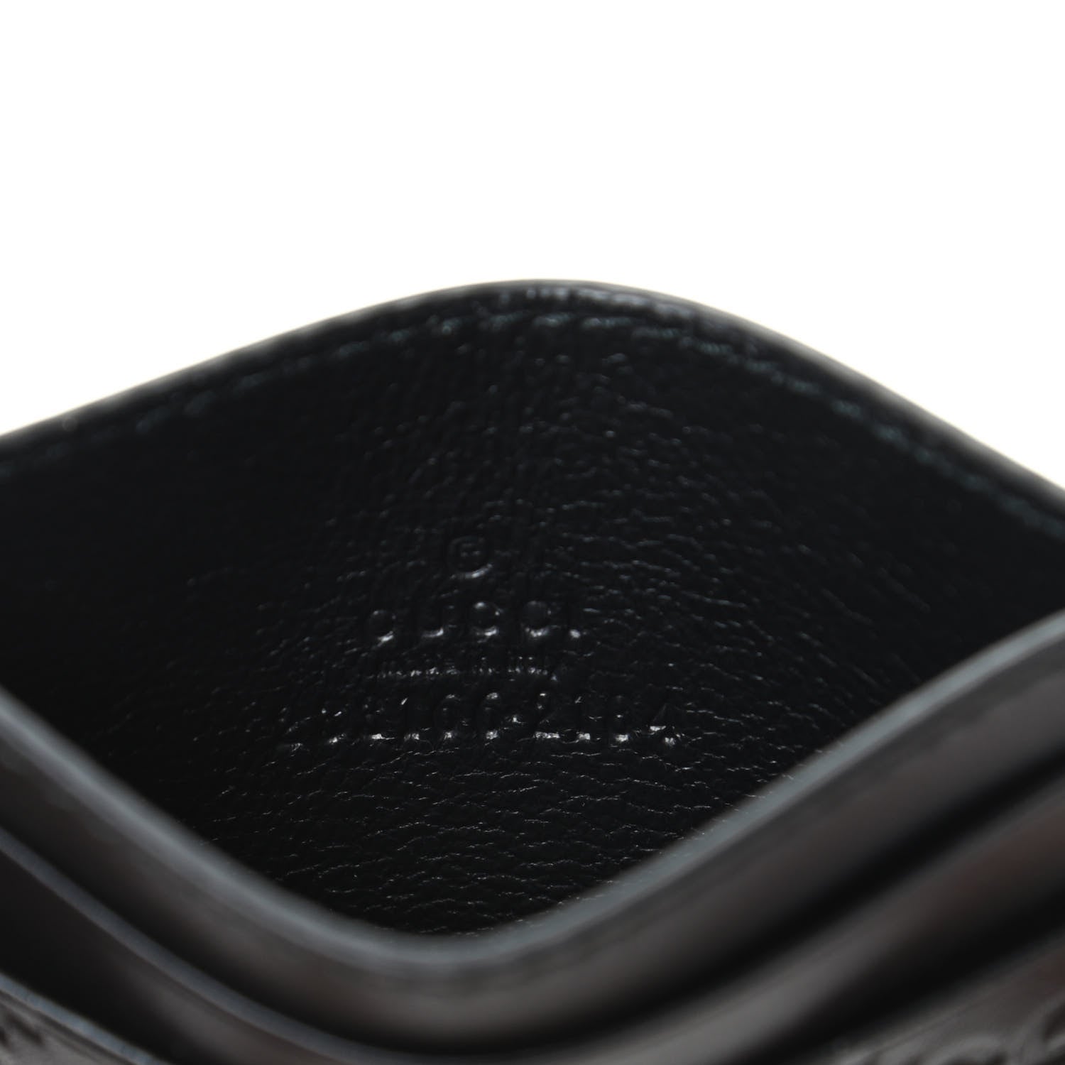 Gucci Guccissima Card Holder Black 6 of 7