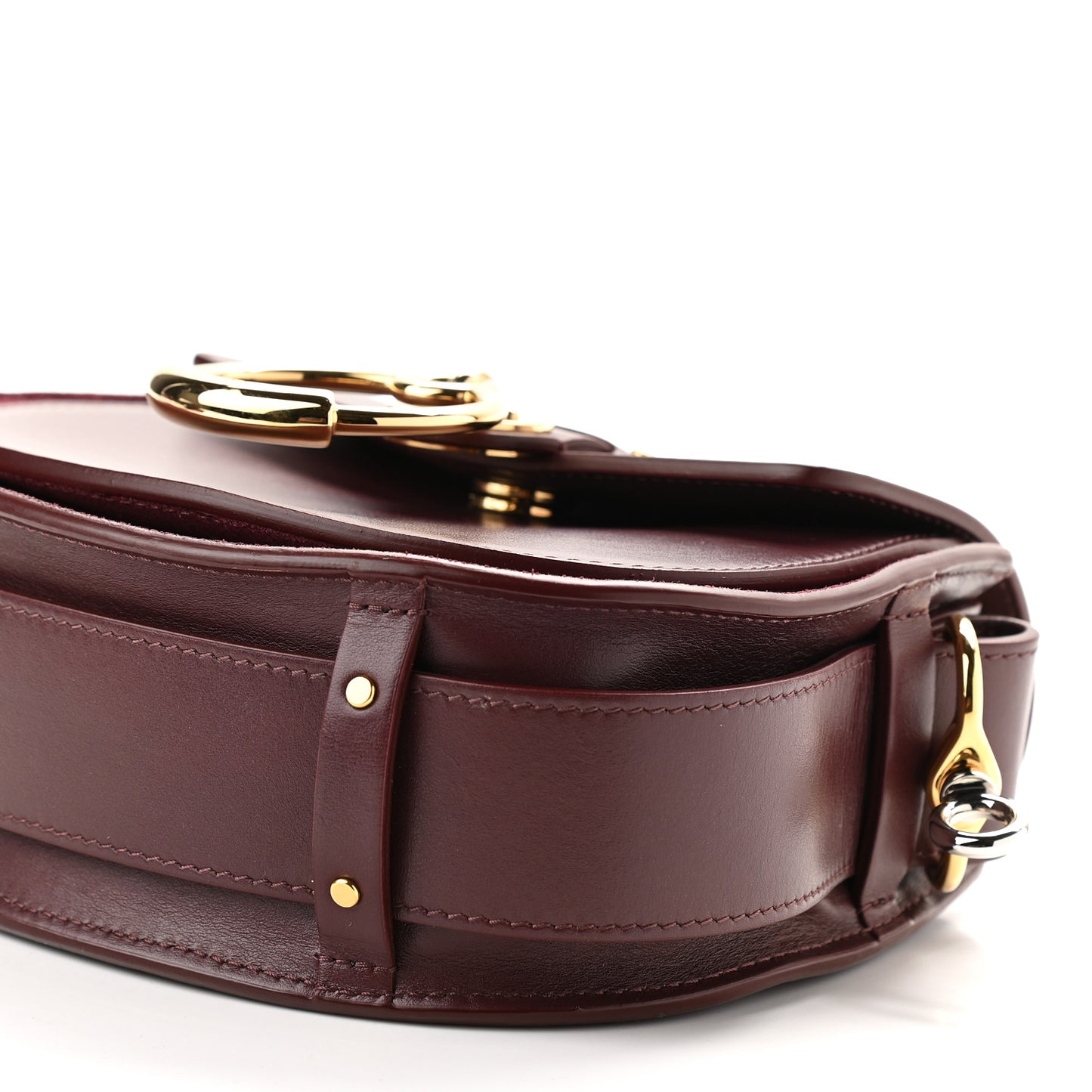 Calfskin Small Tess Bag Burnt Brown