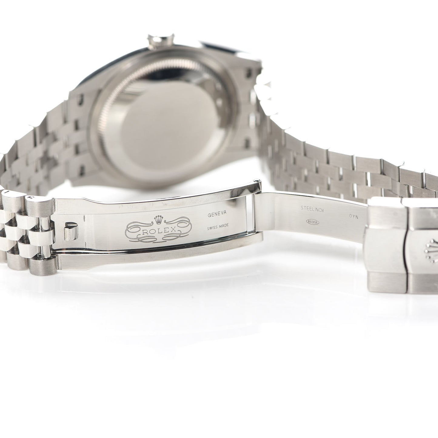 Stainless Steel 18K White Gold Diamond 36mm Oyster Perpetual Datejust Watch Blue Jubilee 126234