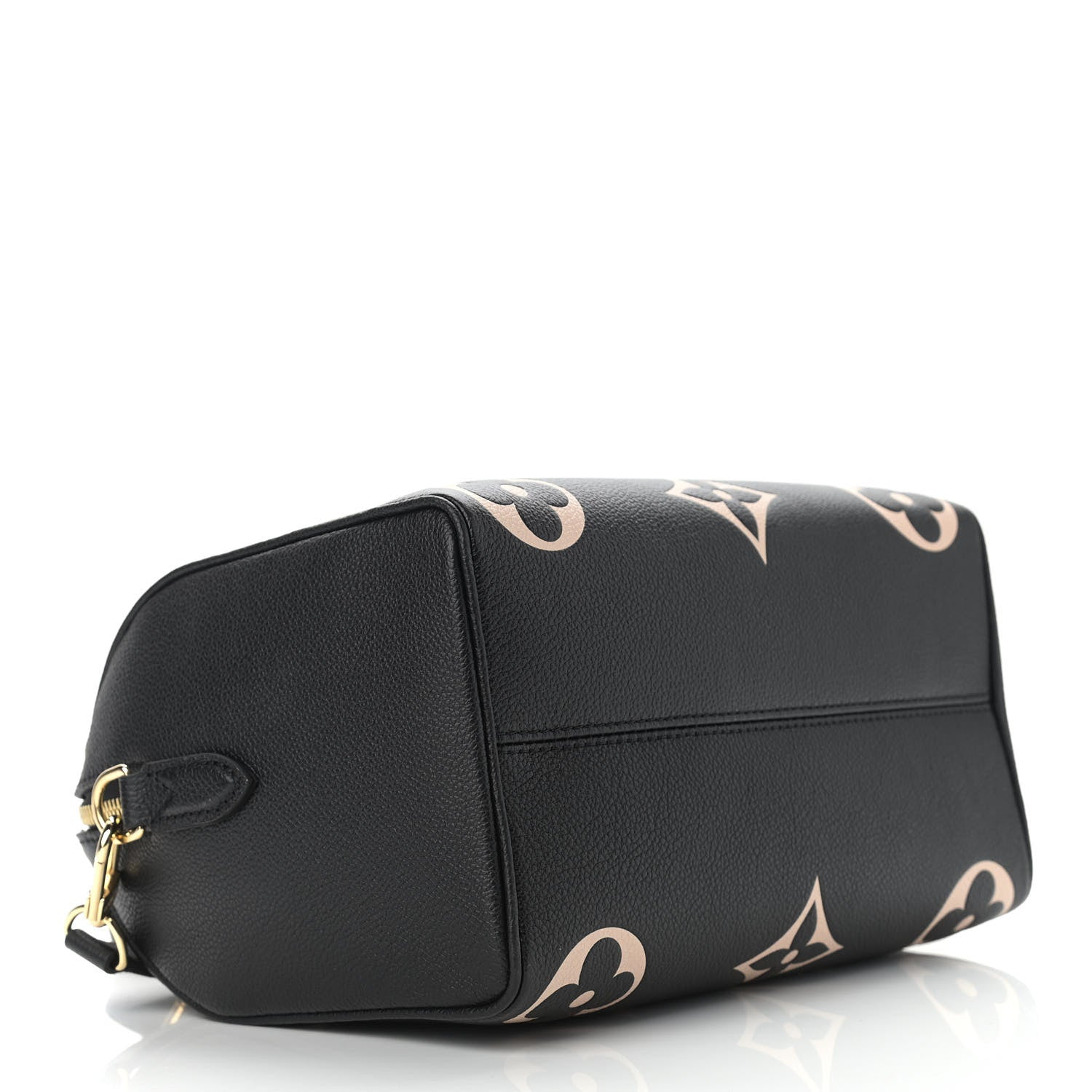 Louis Vuitton Empreinte Monogram Giant Speedy Bandouliere 25 Black Beige 4 of 9