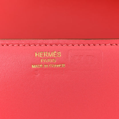 Hermes Tadelakt Egee Clutch Rose Lipstick 6 of 11