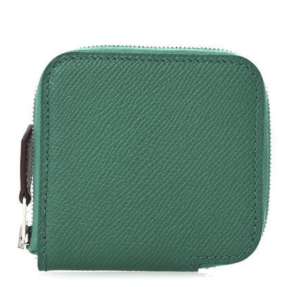 Hermes Epsom Silk'in Coin Purse Vert Jade 1 of 8