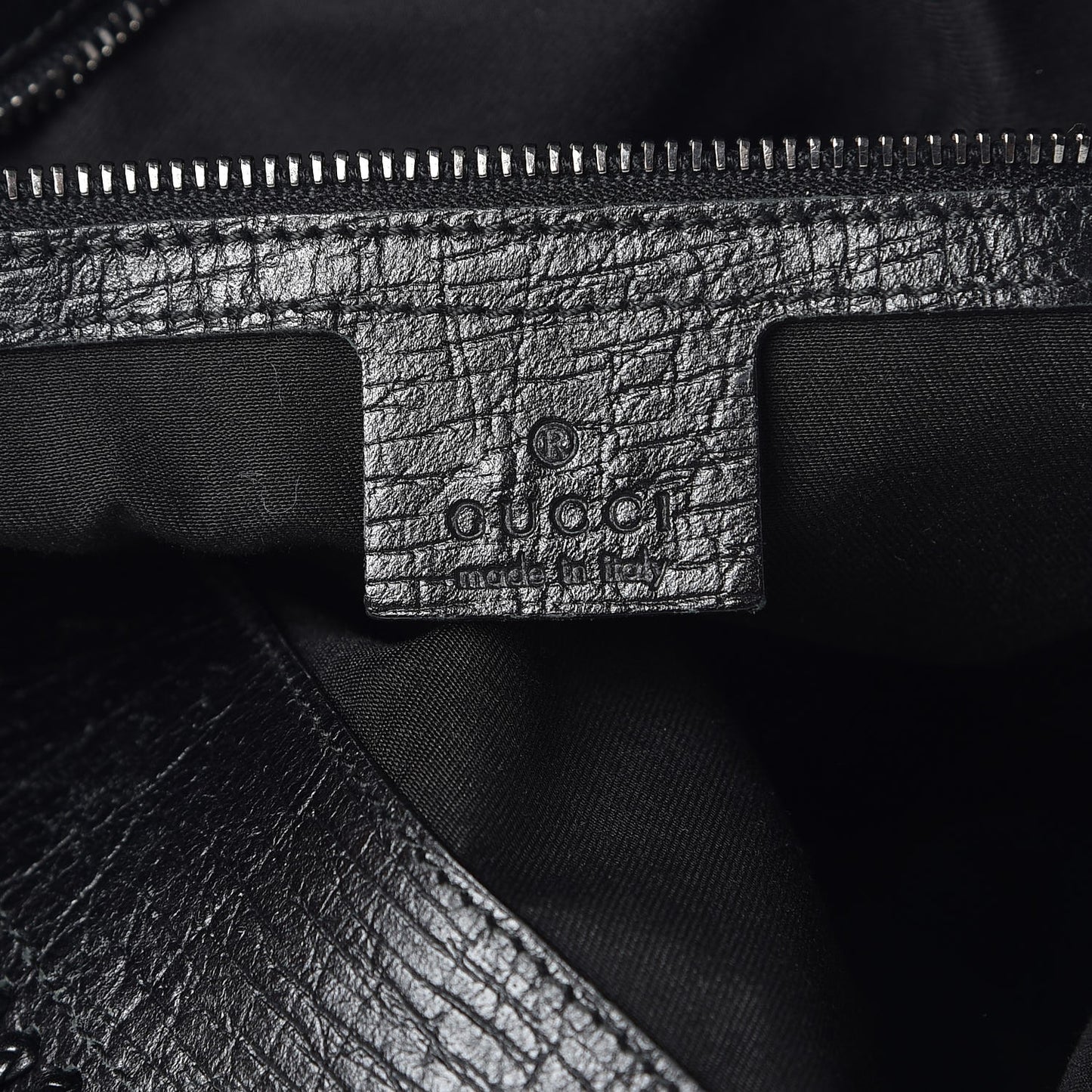 Monogram Large Horsebit Chain Hobo Black
