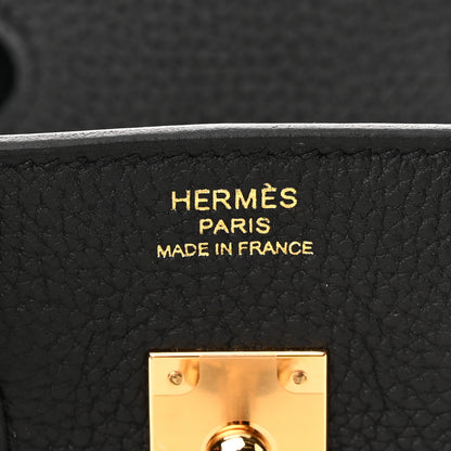 Hermes Togo Birkin 25 Black 6 of 10