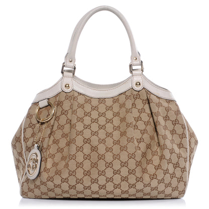 Gucci Monogram Medium Sukey Tote Off White 1 of 8