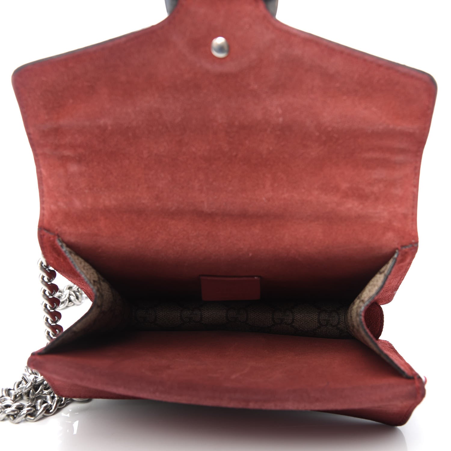 Gucci GG Supreme Monogram Mini Dionysus Shoulder Bag Hibiscus Red 5 of 9