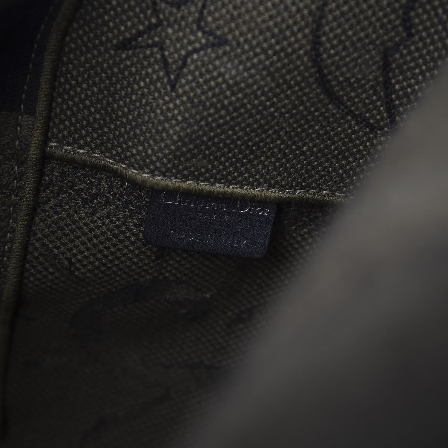 Christian Dior Canvas Embroidered Graffiti Diorcamp Messenger Green Black 6 of 8