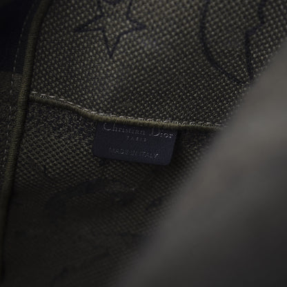 Christian Dior Canvas Embroidered Graffiti Diorcamp Messenger Green Black 6 of 8