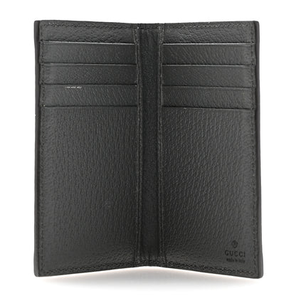 Gucci GG Supreme Monogram Textured Dollar Calfskin Ophidia Card Case Grey Black Graphite Grey 5 of 9
