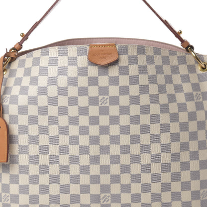 Louis Vuitton Damier Azur Graceful MM Rose Ballerine 9 of 20