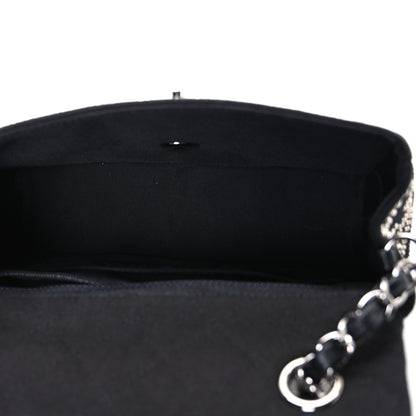Chanel Canvas Studded Mini Rectangular Flap Black 5 of 10