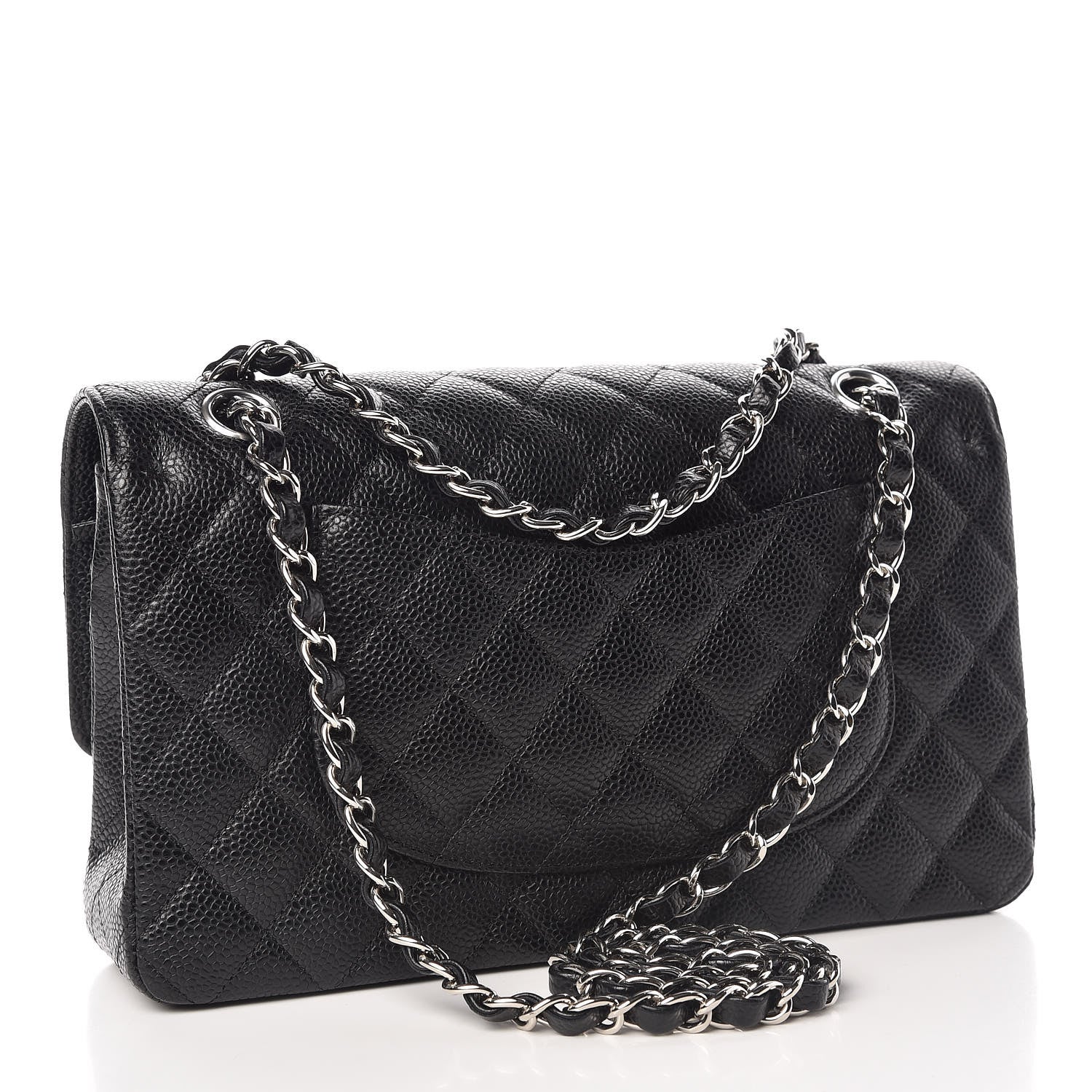 Chanel Caviar Quilted Medium Double Flap Black 3 of 10