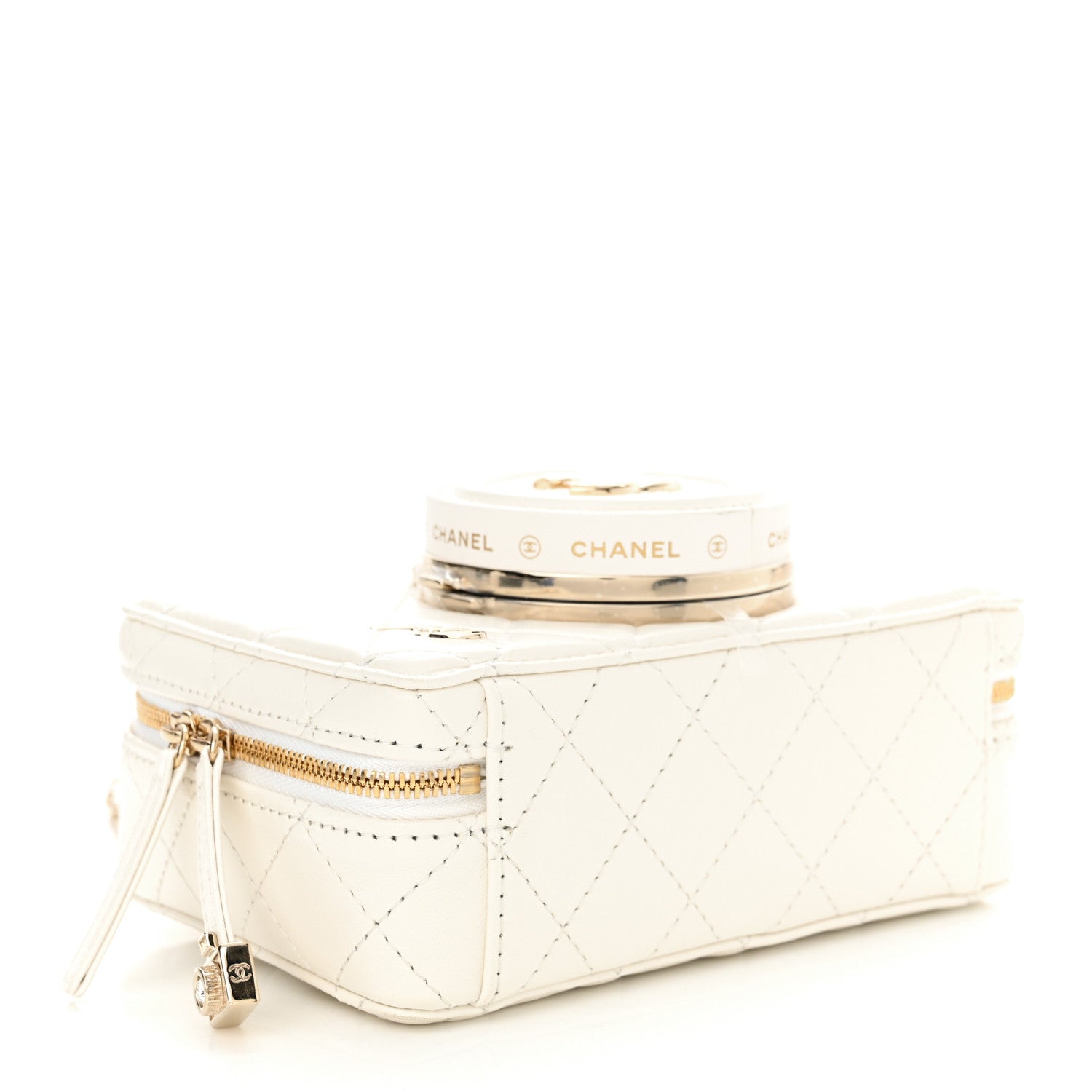 Chanel Lambskin Quilted Coco Click Bag White 4 of 11