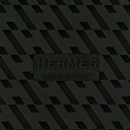 Hermes Calfskin Womens Chypre Sandals 39 Black 6 of 16