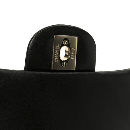 Chanel Lambskin Chevron Quilted Mini Square Flap Black 7 of 11