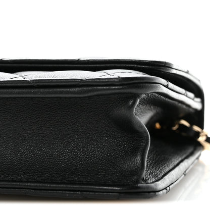 Chanel Lambskin Quilted Trendy CC Wallet On Chain WOC Black 11 of 12