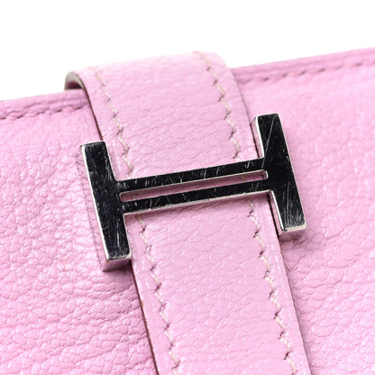 Hermes Chevre Mysore Mini Bearn Wallet Mauve Sylvestre 13 of 14