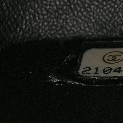 Chanel Metallic Lambskin Painted Feministe Newsprint Medium Double Flap So Black 7 of 12
