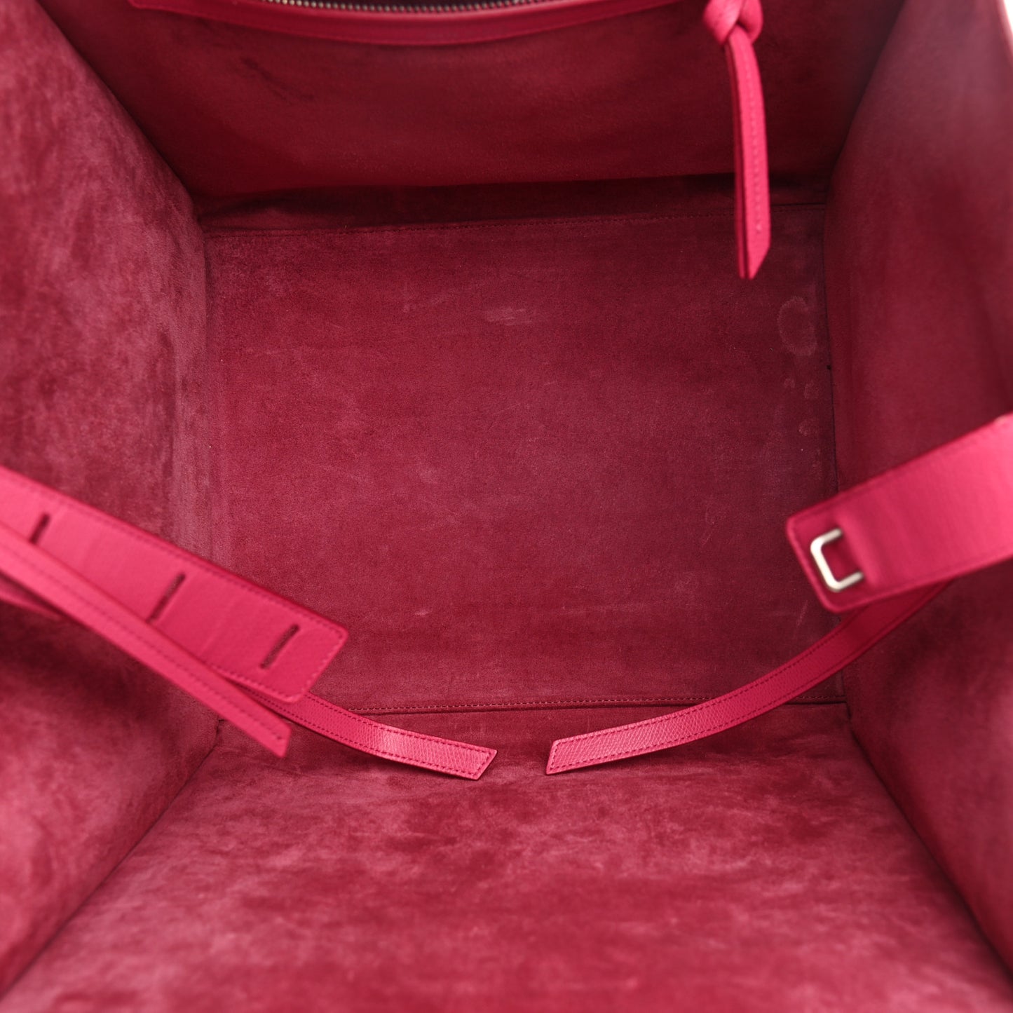 Grained Calfskin Medium Phantom Luggage Fuchsia