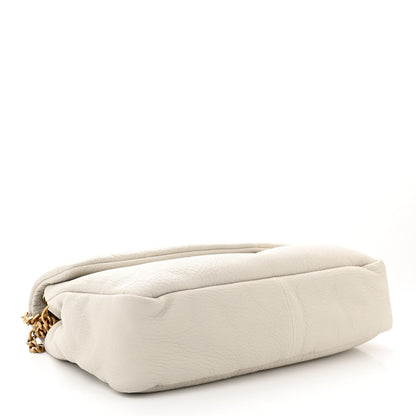 Saint Laurent Grained Lambskin Large Calypso Blanc Vintage 4 of 10