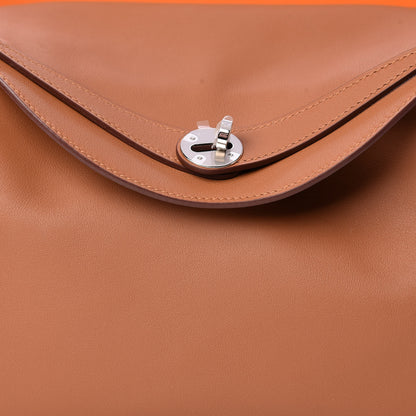 Hermes Swift Epsom Lindy 30 Tressage De Cuir Gold Black Craie 8 of 11