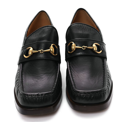 Gucci Malaga Kid Horsebit Loafer Pumps 40 Black 3 of 10