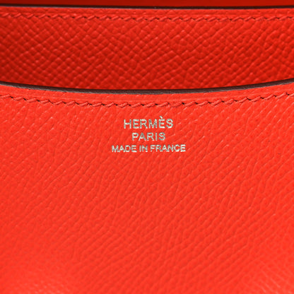 Hermes Epsom Enamel Constance 18 Capucine Sanguine 6 of 10