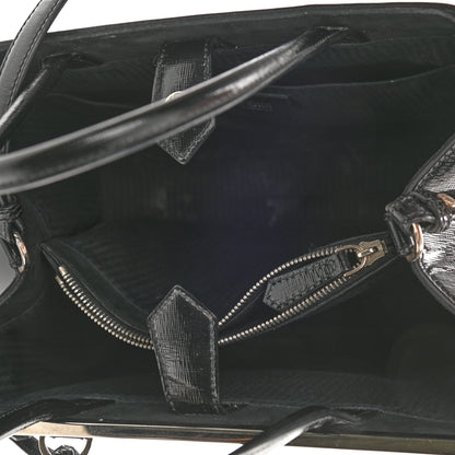 Fendi Patent Vitello Elite Regular 2Jours Tote Black 3 of 10