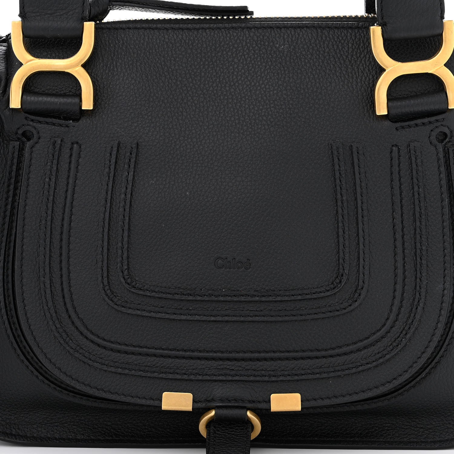 Chloe Calfskin Small Marcie Satchel Black 8 of 13
