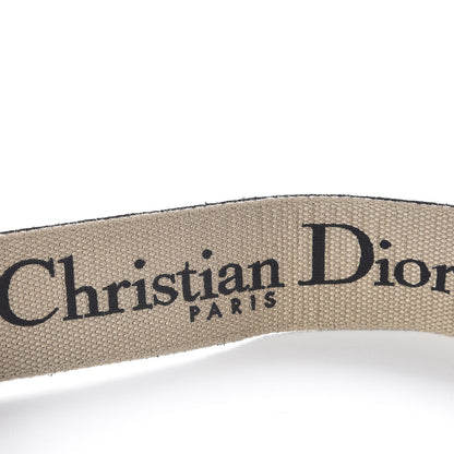 Christian Dior Canvas Embroidered Shoulder Strap Blue 3 of 6