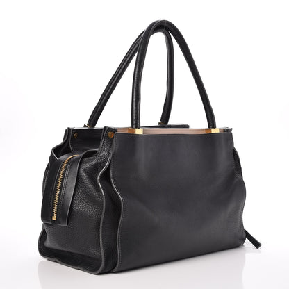 Chloe Pebbled Calfskin Dree Shoulder Bag Black 3 of 8