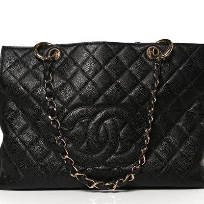Chanel Caviar Quilted Grand Timeless Tote GTT Black 8 of 12