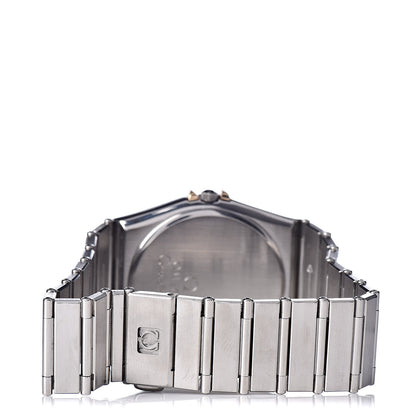 Omega Stainless Steel 18K Yellow Gold 33mm Constellation Day-Date Quartz Watch White 396.1070 4 of 6