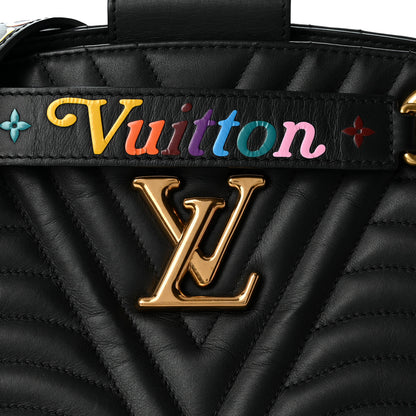 Louis Vuitton Calfskin New Wave Chain Tote Black 5 of 8