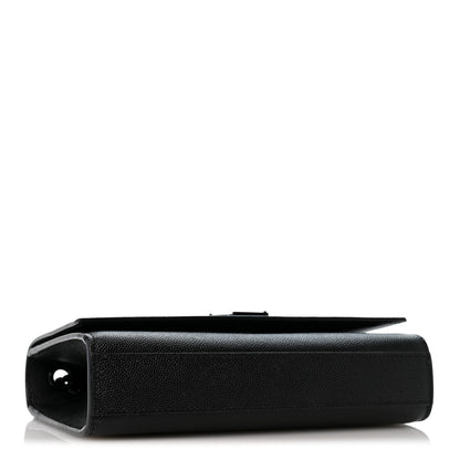 Saint Laurent Grain De Poudre Small Monogram Monochrome Kate Satchel Black 4 of 12