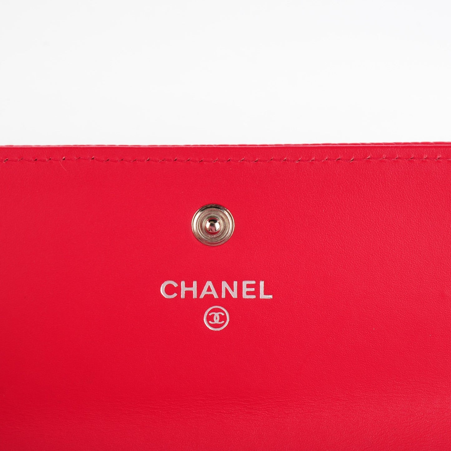 Caviar CC Long Flap Wallet Red
