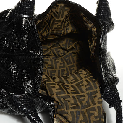 Fendi Patent Crispe Spy Nero Black 5 of 9