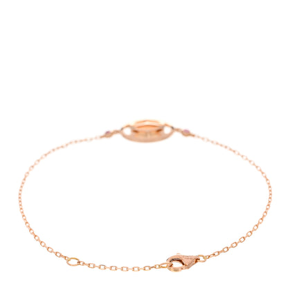Cartier 18K Pink Gold Pink Sapphire Logo De Cartier Bracelet 2 of 4